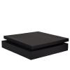 Boîte plate noire de luxe 35 cm