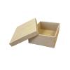 Boîte couvercle ouvert en carton kraft 9,2 cm - au comptoir des boites
