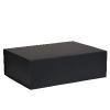 Boîte de luxe noire à rabat aimanté 38 cm - au comptoir des boites