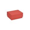 Boîte éco en carton rouge rainuré 8.6 cm - au comptoir des boites