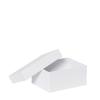 Boîte rectangle PM doublage blanc intégral ouverte