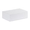 Boîte luxe blanc mat à rabat sans aimants 33 cm - au comptoir des boites