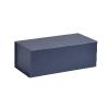 Boîte luxe bleu rectangulaire à fermeture aimantée 19 cm - au comptoir des boites