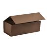 Boîte premium ouverte marron à fermeture aimantée 19 cm - au comptoir des boites