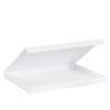 Boîte ultra-plate luxe blanc mat à fermeture aimantée 30 cm