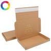 Boîte d'expédition personnalisable avec bande adhésive 19 x 12.5 x 2 cm Couleur de la boite : Kraft