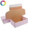 Boîte d'expédition personnalisable avec bande adhésive 17 x 10.8 x 6 cm Couleur de la boite : Rose / Kraft