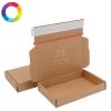 Boîte d'expédition personnalisable avec bande adhésive 16 x 11.5 x 2.5 cm Couleur de la boite : Kraft