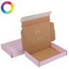 Boîte d'expédition personnalisable avec bande adhésive 16 x 11.5 x 2.5 cm Couleur de la boite : Rose / Kraft