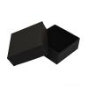 Boîte carrée écrin personnalisable en carton noir mousse intégrée (5.9 x 5.9 x 2.4 cm)