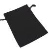 Pochette noire en lin personnalisable ( 12 x 17 cm )