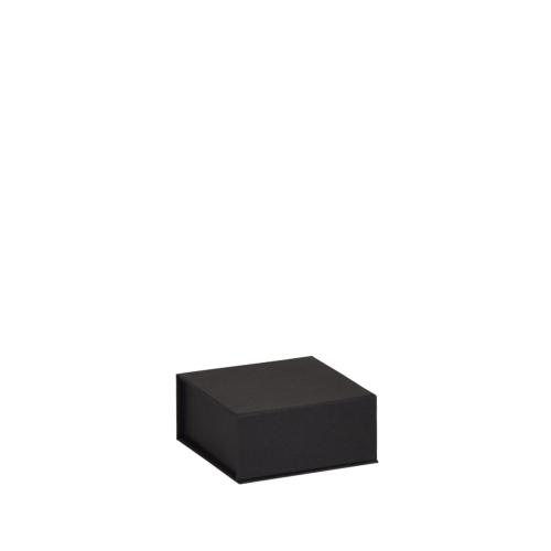 Boîte à douceurs carrée en carton luxe noir 7 cm - au comptoir des boites