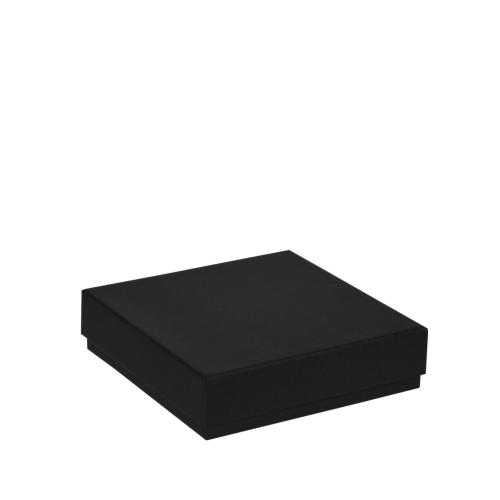 Boîte carrée noire 14,5 cm - au comptoir des boites