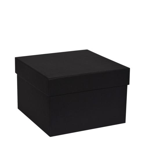 Boîte carton fort cubique doublage noir intégral 21cm - au comptoir des boites