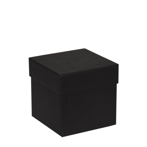 Boîte carton fort cubique doublage noir intégral - au comptoir des boites