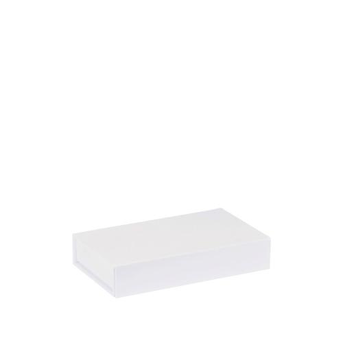 Boîte de luxe aimantée, en carton blanc mat 12 cm