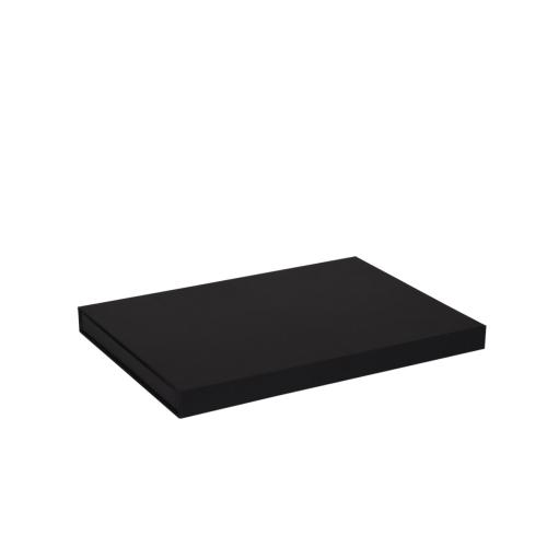 Boîte ultra-plate aimantée luxe noir mat 30 cm - au comptoir des boites