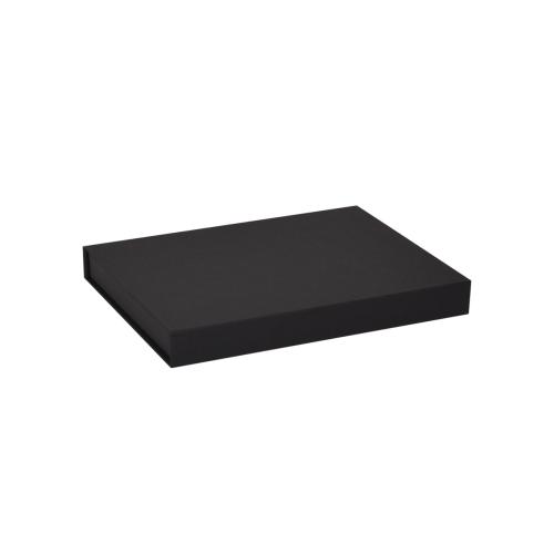 Boîte ultra-plate aimantée luxe noir mat A5 - au comptoir des boites