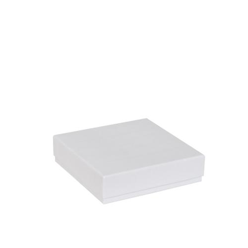 Boîte carrée blanche 14,5 cm - au comptoir des boites