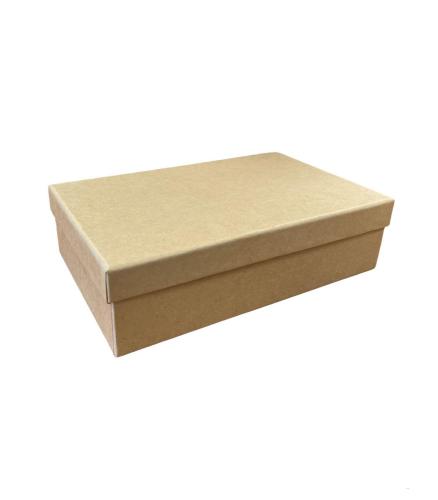 Boîte couvercle en carton kraft clair 21,2 cm
