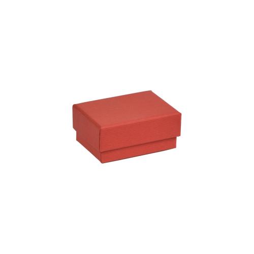 Boîte éco en carton rouge rainuré 6.2 cm - au comptoir des boites