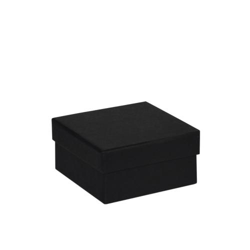 Boîte écrin noir à montre avec mousse 8.6 cm - au comptoir des boites