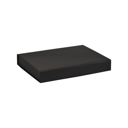 Boîte plate aimantée luxe noir mat A5 - au comptoir des boites