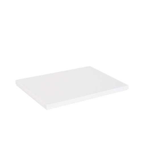 Boîte ultra-plate luxe blanc mat couvercle cloche A4 - au comptoir des boites