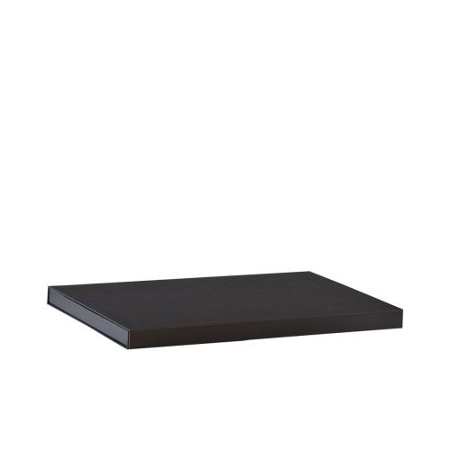 Boîte ultra-plate luxe noir mat à fermeture aimantée 35 cm - au comptoir des boites