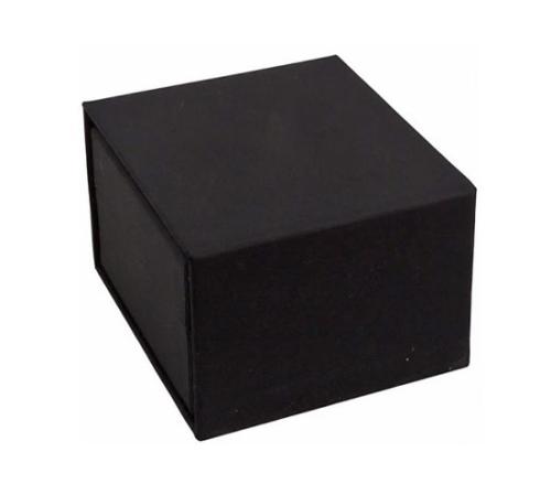 Ecrin aspect gommé intérieur velours noir personnalisable ( 5.5 x 6 x 2.5 cm )