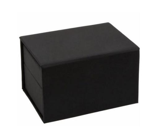 Ecrin aspect gommé intérieur velours noir personnalisable ( 6.8 x 3.6 x 1.8 cm )