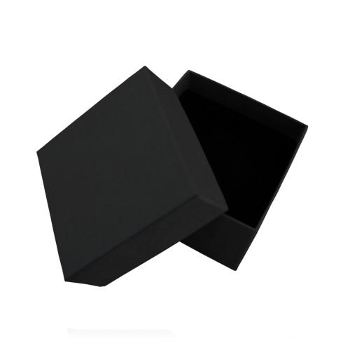 Mini boite luxe haute noir carton rigide avec mousse intégrée, 9cm