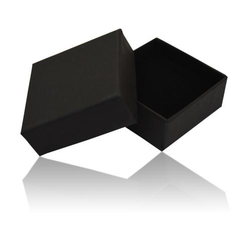 Petit écrin noir carton rigide avec mousse intégrée, 5,9cm