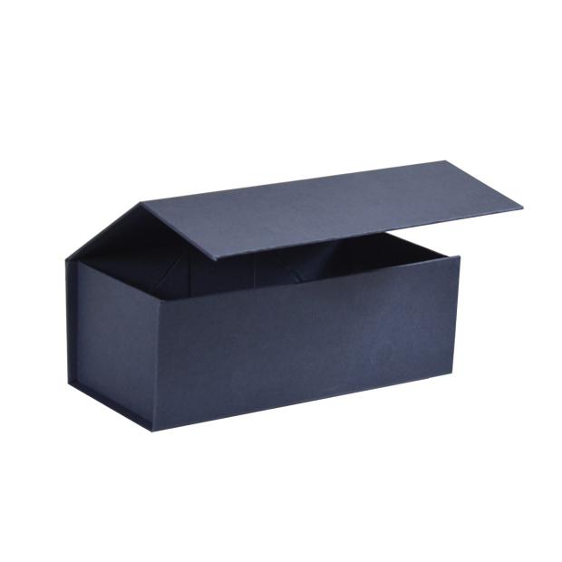 Boîte luxe bleu mat à fermeture aimantée 19 cm